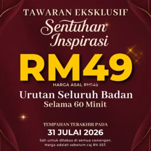 Pakej Urutan Seluruh Badan 60 minit
